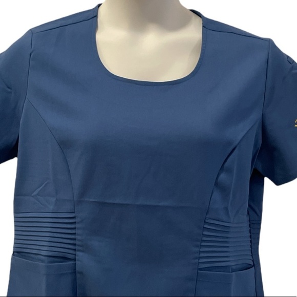 Rant Medical Scrub Top. Ceil Blue. Size XXL - Picture 2 of 8